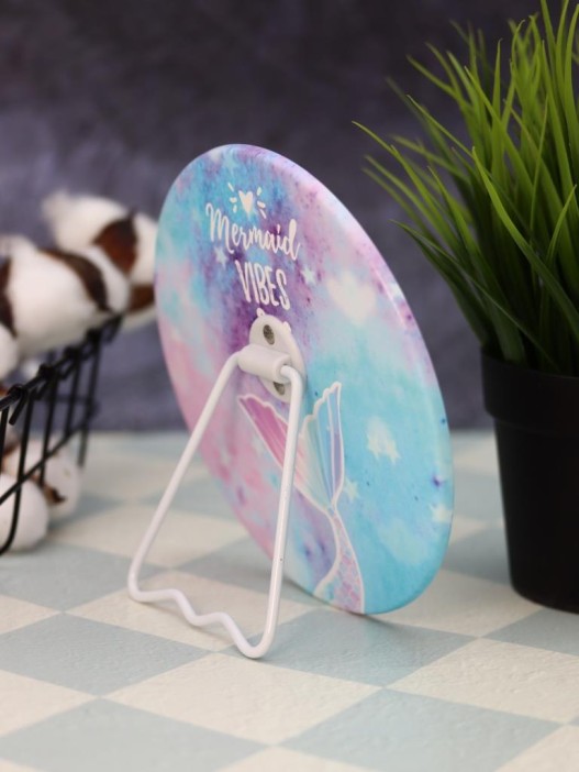 Зеркало настольное &quot;Mermaid vibes&quot;, голубое (15,5*16 см) 