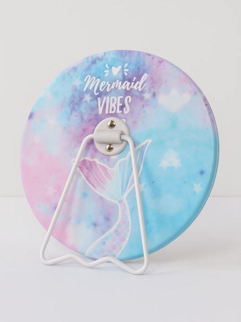 Зеркало настольное "Mermaid vibes", голубое (15,5*16 см) 