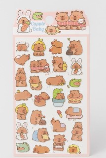 Наклейки объемные "Graceful Capybara" (20,5*9 см)