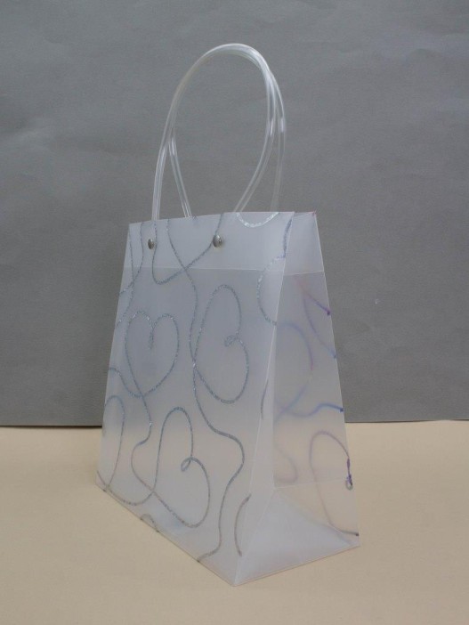 Пакет подарочный «Transparent Radiance», big hearts (22*21.5*10) 