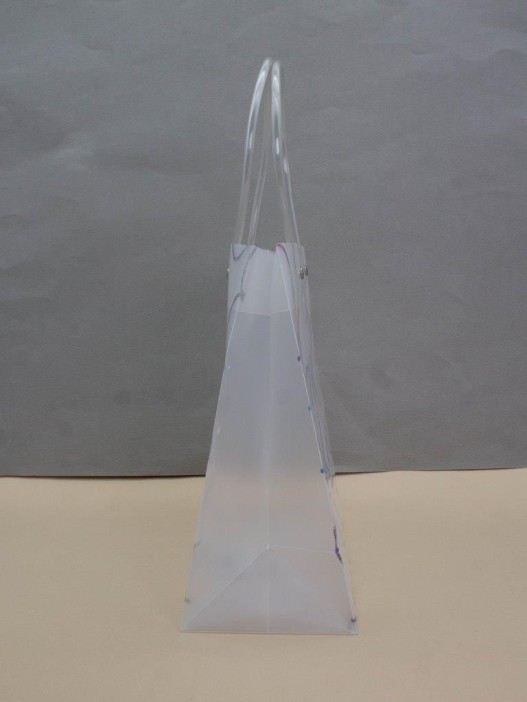 Пакет подарочный «Transparent Radiance», big hearts (22*21.5*10) 