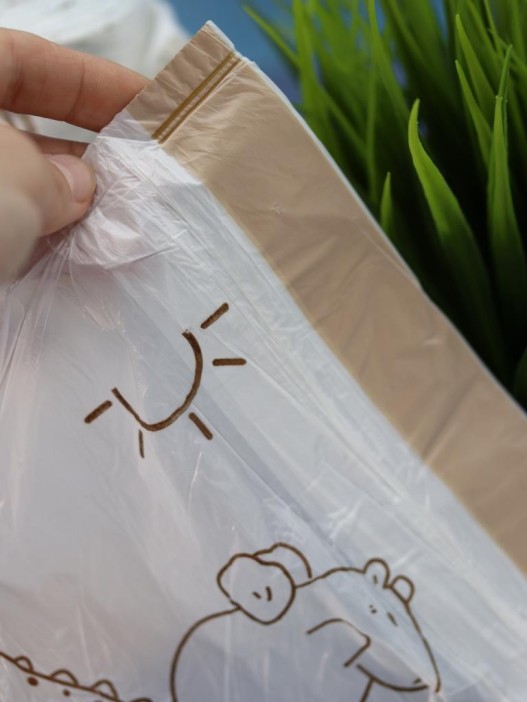 Декоративные пакеты на завязках &quot;Capybara&quot;, 90 шт/рулон (45*40 см) 