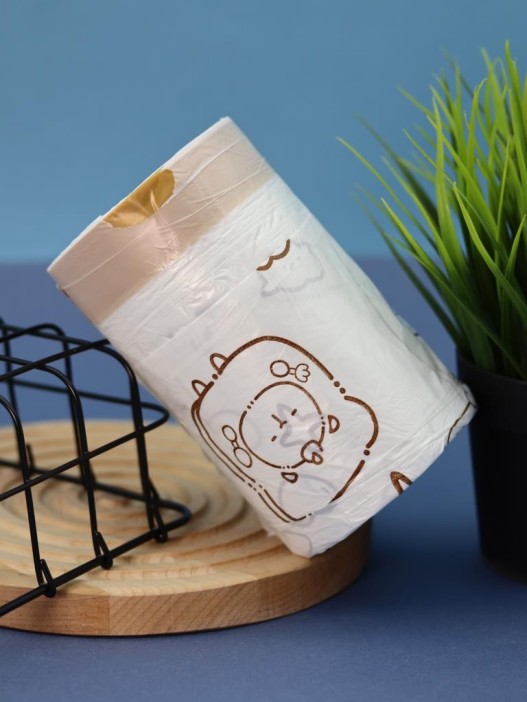 Декоративные пакеты на завязках &quot;Capybara&quot;, 90 шт/рулон (45*40 см) 