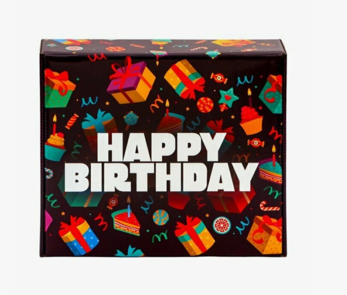 Подарочная коробка "Happy birthday" (27 х 31,5 х 9 см) 