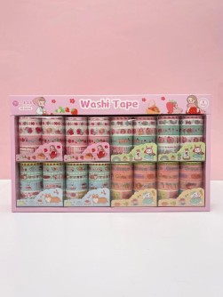 Набор декоративного скотча 10 шт. "Food stories", mix, шоу-бокс 8 шт.