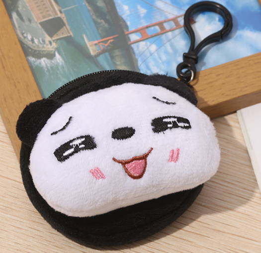 Кошелёк плюшевый &quot;Panda is cute&quot;, white (12*11 см) 