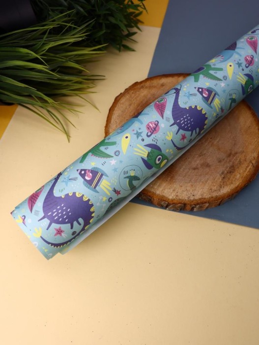 Упаковочная бумага «Dinocosmos», green (50*70 см) 