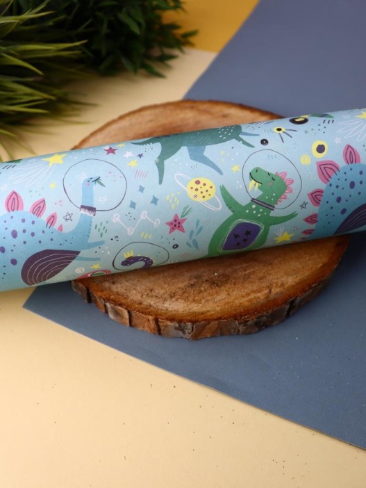 Упаковочная бумага «Dinocosmos», green (50*70 см) 