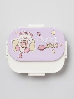 Ланчбокс «Kitty and Bear», purple (1400 мл)