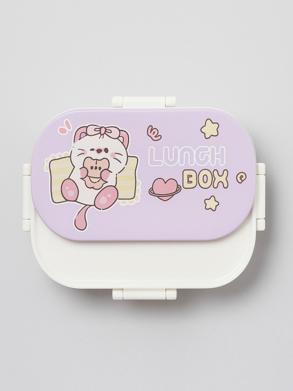 Ланчбокс «Kitty and Bear», purple (1400 мл) 