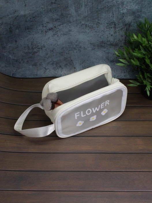 Косметичка &quot;Daisy&quot;, white (14х20х9,5 см) 