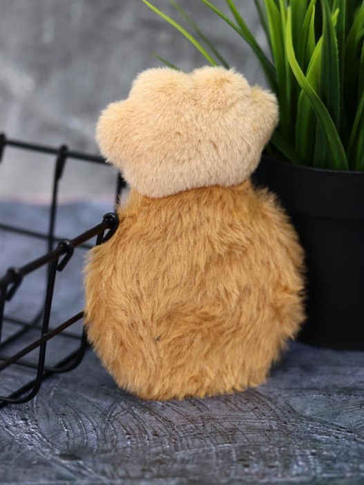 Плюшевое зеркало GIRLY &quot;Soft pawr&quot;, brown (8*12,5 см) 