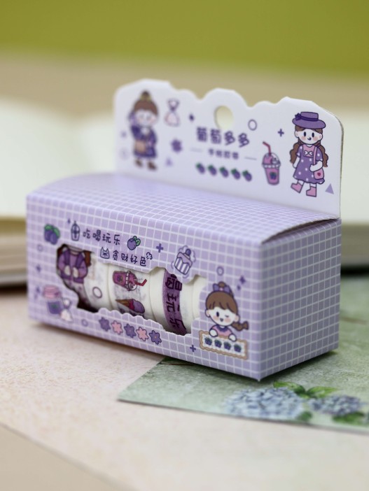 Набор декоративного скотча «Fruit friend», purple 
