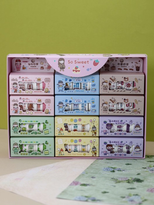 Набор декоративного скотча «Fruit friend», purple 