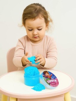 Кинетический пластилин "Zephyr", голубой (150гр)