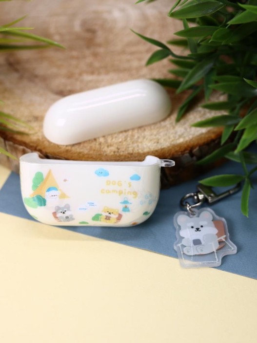 Чехол для AirPods Pro &quot;Dog and flower&quot; 