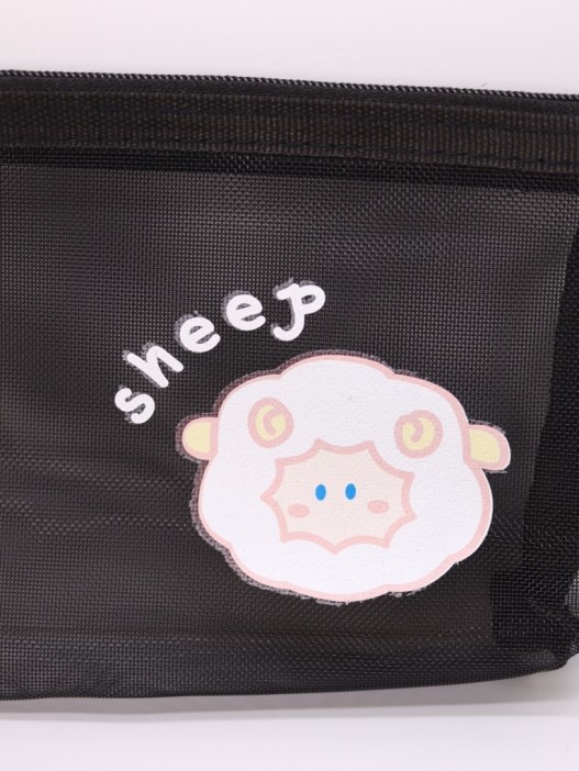 Пенал &quot;Sheep&quot;, black (21*11 см) 