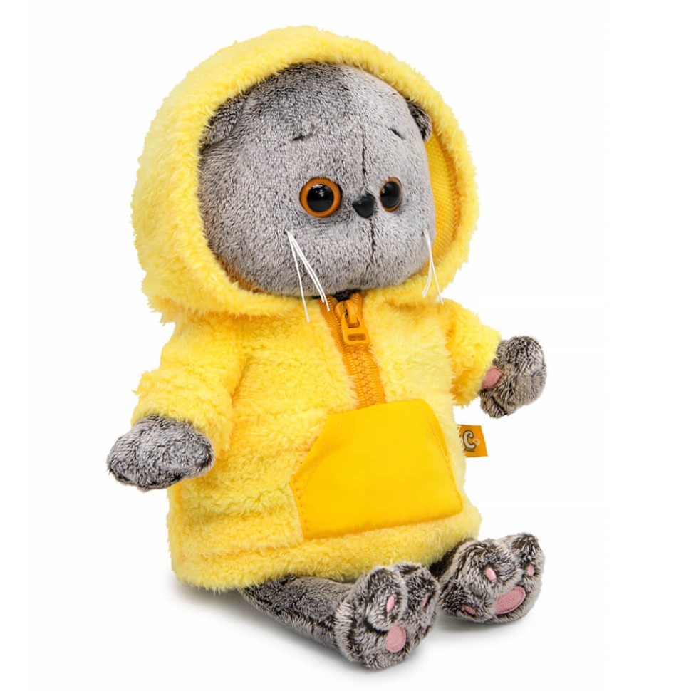 Мягкая игрушка "Кот Басик БЕБИ в анораке" (20 см)
