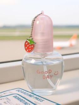 Дорожная бутылочка "Good day strawberry", pink (70 ml)