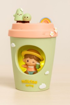 Ночник "Весенний чай с молоком", зеленый
