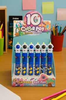 Разноцветная ручка 10 в 1 "The White Cosmonaut", mix, шоу-бокс 36 шт.