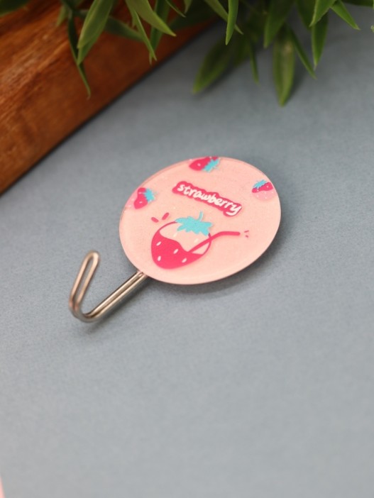 Крючок на липучке «Strawberry», pink 