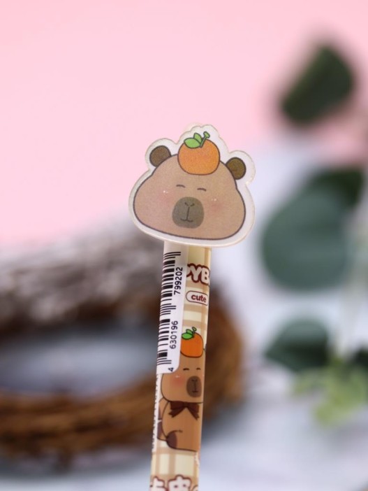 Ручка пиши-стирай "Adventures of the Capybara", mix 