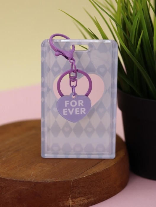Футляр для карт с брелоком &quot;Forever love&quot;, purple 