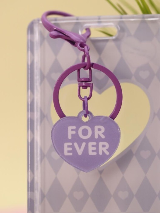 Футляр для карт с брелоком &quot;Forever love&quot;, purple 