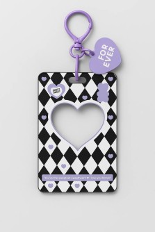 Футляр для карт с брелоком "Forever love", purple