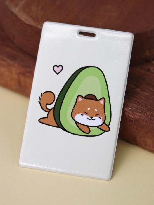 Держатель для карт Аниме «Shiba inu avocado» (6,5 х 10,4 см) 