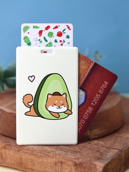 Держатель для карт Аниме «Shiba inu avocado» (6,5 х 10,4 см) 