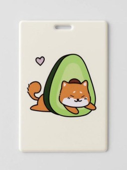 Держатель для карт Аниме «Shiba inu avocado» (6,5 х 10,4 см)
