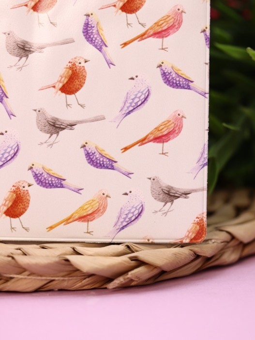 ОБЛОЖКА ДЛЯ ПАСПОРТА " Bird Pattern", плотность 600 мкм 