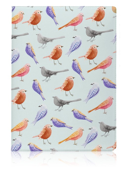 ОБЛОЖКА ДЛЯ ПАСПОРТА " Bird Pattern", плотность 600 мкм 