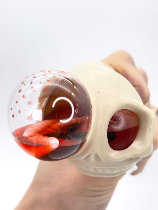 Мялка - антистресс «Skull brains», шоу-бокс 12 шт. 