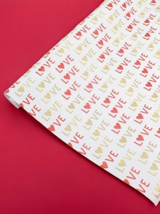 Упаковочная бумага «Heartfelt Wrap» 1 рулон, 50*70 см 