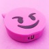 Портативное зарядное устройство Power Bank "Emoji" purple 3000 mAh