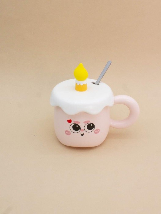 Кружка «Сake emotions», pink (400 ml) 