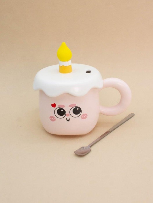 Кружка «Сake emotions», pink (400 ml) 