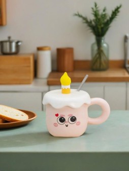 Кружка «Сake emotions», pink (400 ml)