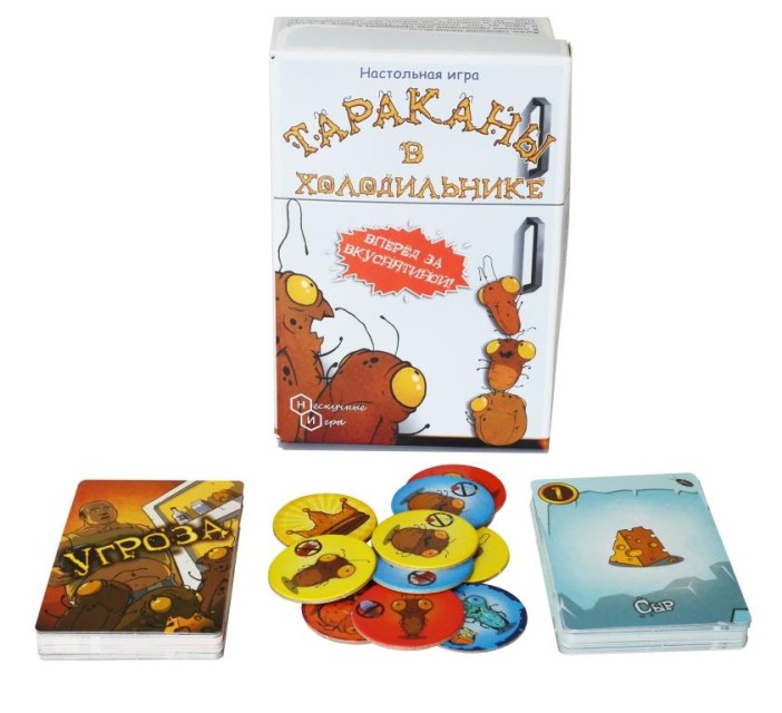 Игра настольная "Тараканы в холодильнике", с карточками 