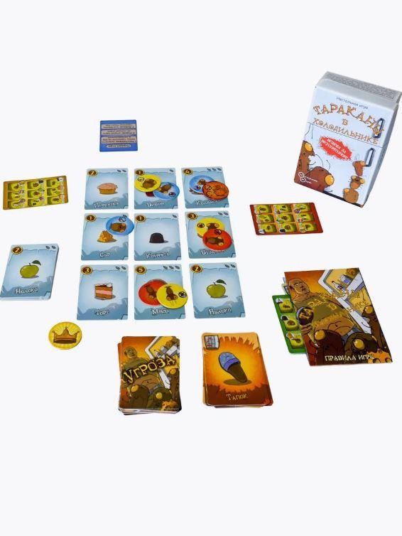 Игра настольная "Тараканы в холодильнике", с карточками