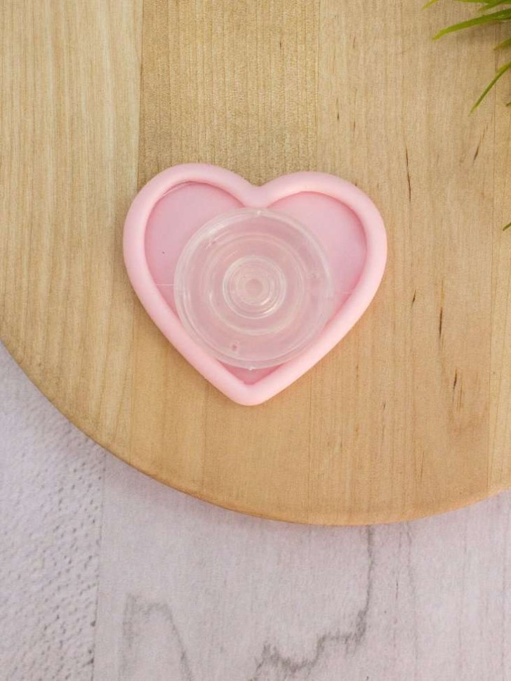 Попсокет "Soft heart", pink