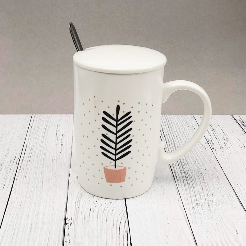 Кружка &quot;Plants&quot; (высокий) (410ml) 