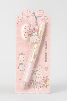 Светящаяся ручка с невидимыми чернилами "Pink Cotton Rabbit", mix