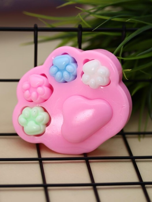 Мялка - антистресс «Изящная Таба ЛАПКА», розовая 