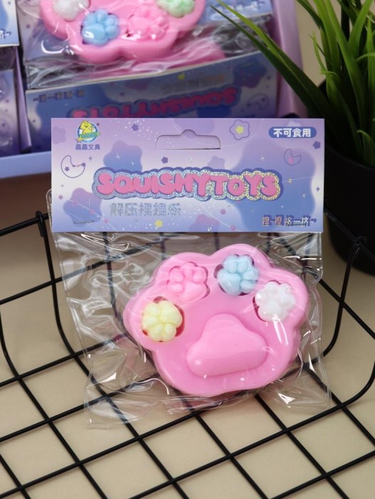 Мялка - антистресс «Изящная Таба ЛАПКА», розовая 