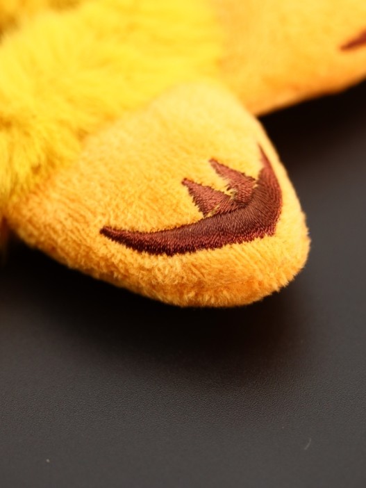 Резинка для волос "Пушистая команда", оранжевая (8 см) 