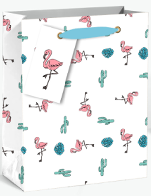 Пакет подарочный (L) "Flamingo" 